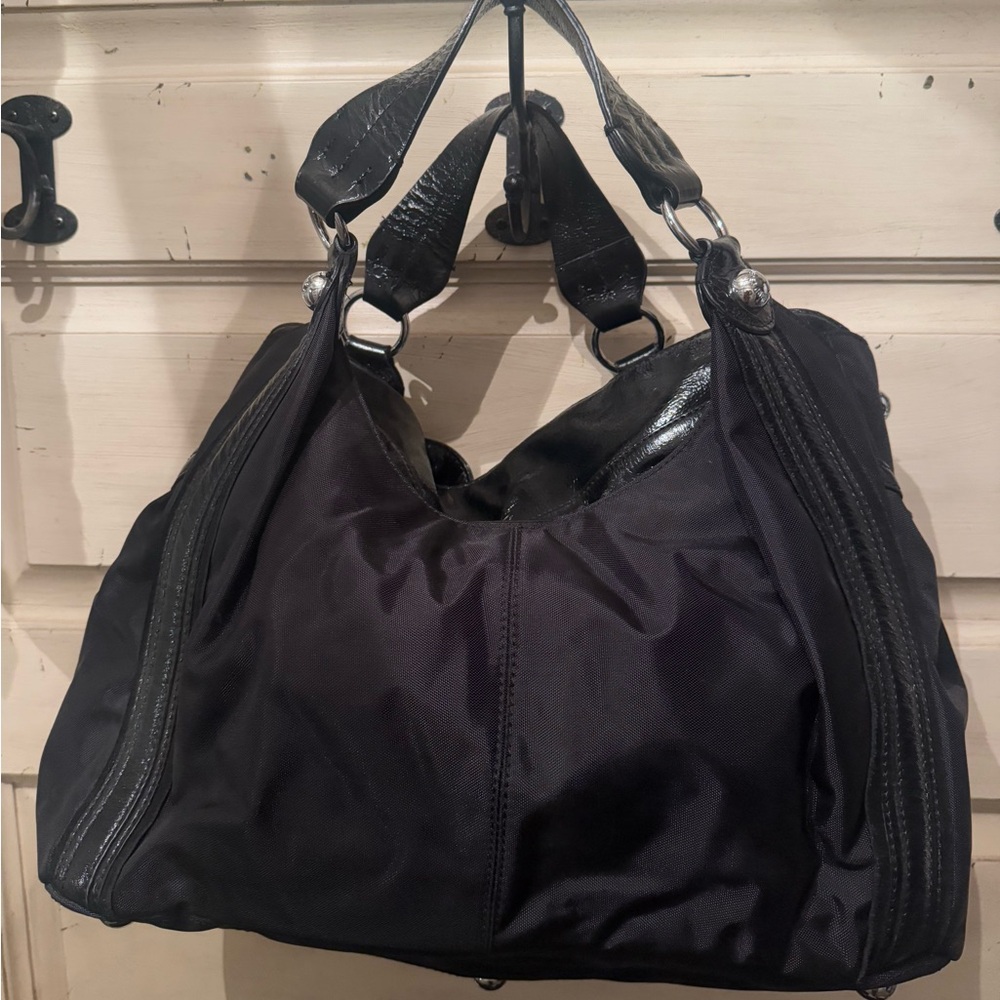 7 For All Mankind Black Shoulder Bag